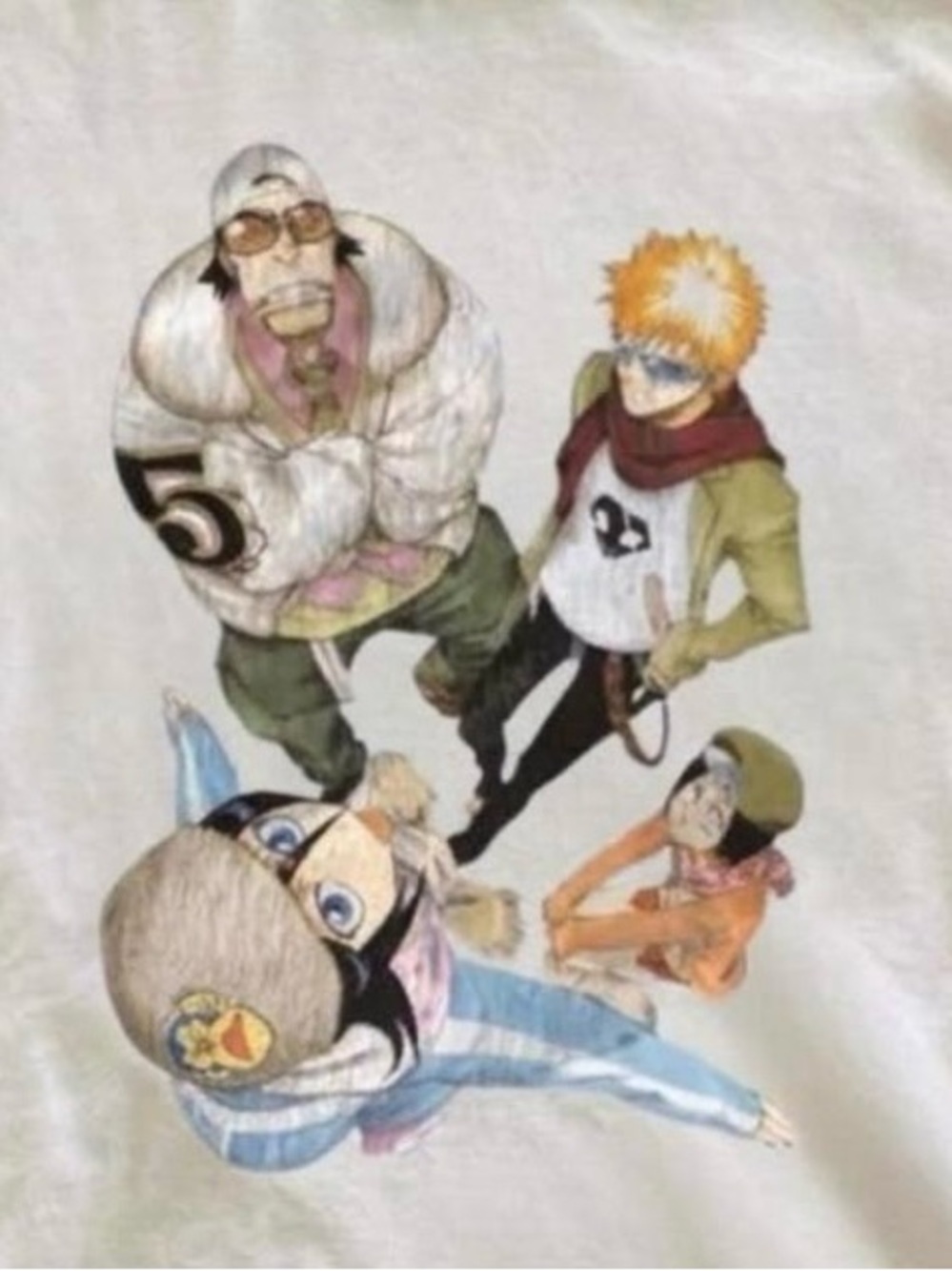 Gildan White Anime Character Graphic Tee - Picture 2 of 2